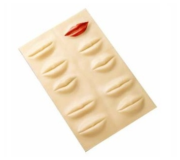 3D oefen huid lippen
