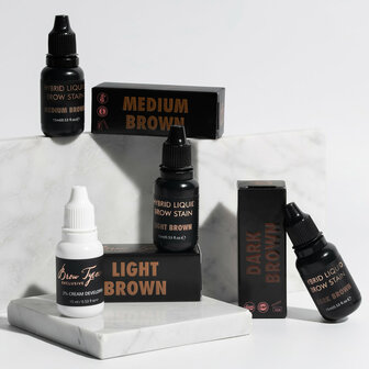 Browtycoon liquid hybrid tint: Dark brown