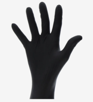 Handschoenen Nitril Cat III Classic Zwart Maat S