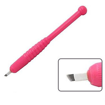 Microblading Mesjes Roze CF 9 oefenmesjes