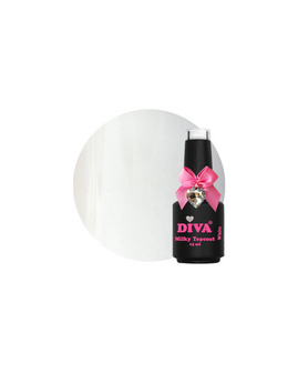 DIVA Milky Topcoat White - No Wipe 15 ml