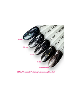 DIVA Topcoat Flaking Fine Copper - No Wipe 15 ml