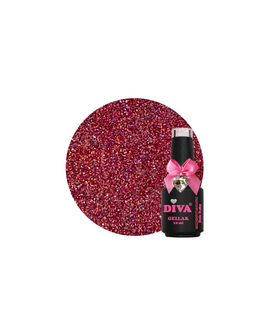 DIVA Gellak Holo Ruby 10 ml 