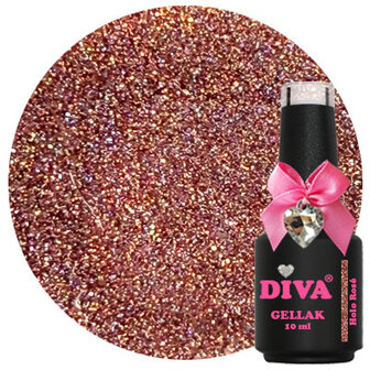 DIVA Gellak Holo Ros&eacute; 10 ml