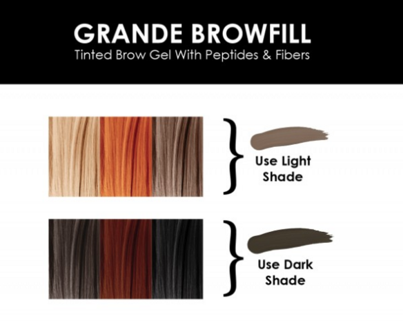 GrandeBrow Fill Tinted Brow Gel - Dark