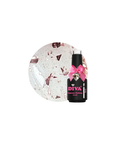 DIVA Topcoat Flaking Ros&eacute; - No Wipe 15 ml