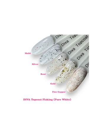 DIVA Topcoat Flaking Ros&eacute; - No Wipe 15 ml