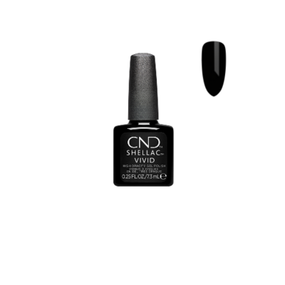 CND SHELLAC VIVID BLACK TUXEDO