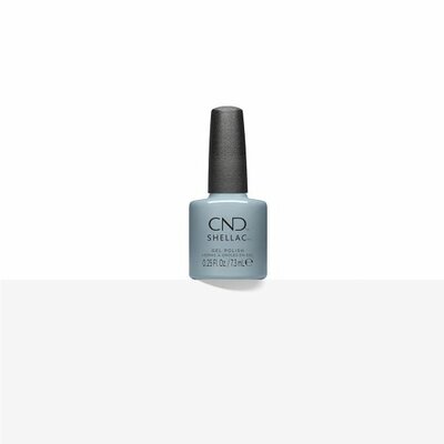 CND SHELLAC TEAL TEXTILE