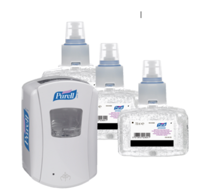 Combideal: 3 stuks Purell advanced handsanitizer + dispenser
