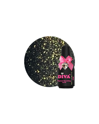 DIVA Topcoat Sparkling Gold - No Wipe 15 ml