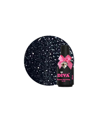 DIVA Topcoat Sparkling Silver - No Wipe 15 ml