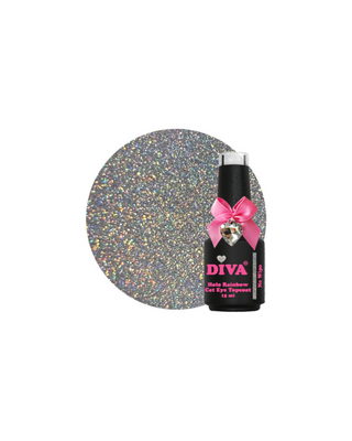 DIVA Holo Rainbow Cat Eye Topcoat - No Wipe 15 ml