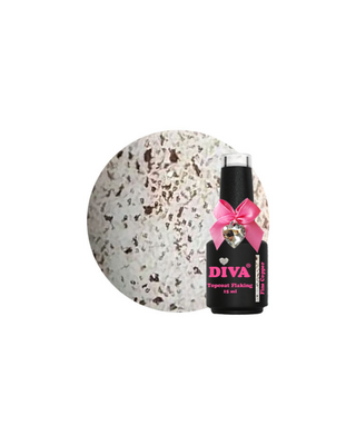 DIVA Topcoat Flaking Fine Copper - No Wipe 15 ml