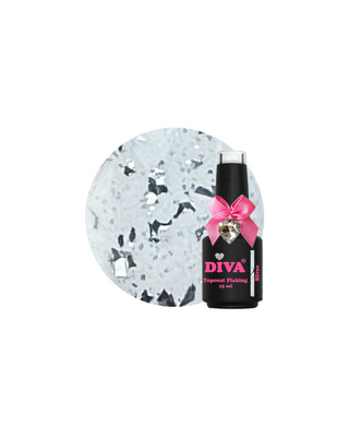 DIVA Topcoat Flaking Silver - No Wipe 15 ml