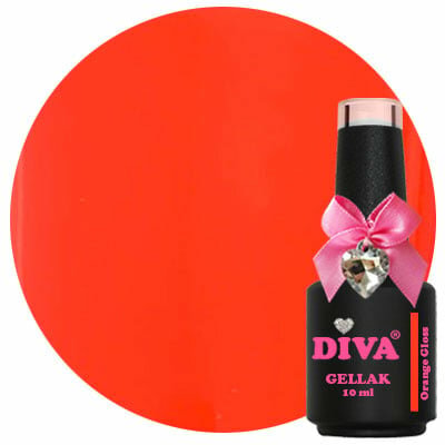 DIVA Gellak Orange Gloss 10 ml